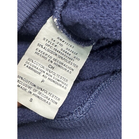 Champion Authentic Athleticwear Men’s Crewneck Sweatshirt Small Navy Blue Logo - Picture 4 of 9